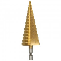 Permet de percer facilement à une dimension précise.Foret en acier, revêtement en titane.