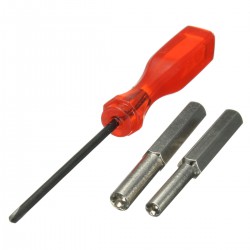 Lot de 2 Embouts GameBit 3.8mm + 4.5mm + 1 Tournevis Triwing.