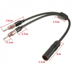 Permet de brancher 1 antenne vers 2 autoradios.