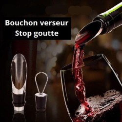 Idéal pour verser facilement votre vin et le conserver dans les meilleures conditions.Elégant et pratique !