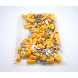 100 Bornes Plates Mâles